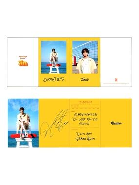 BTS BUTTER JIN MESSAGE CARD - BRAND NEW